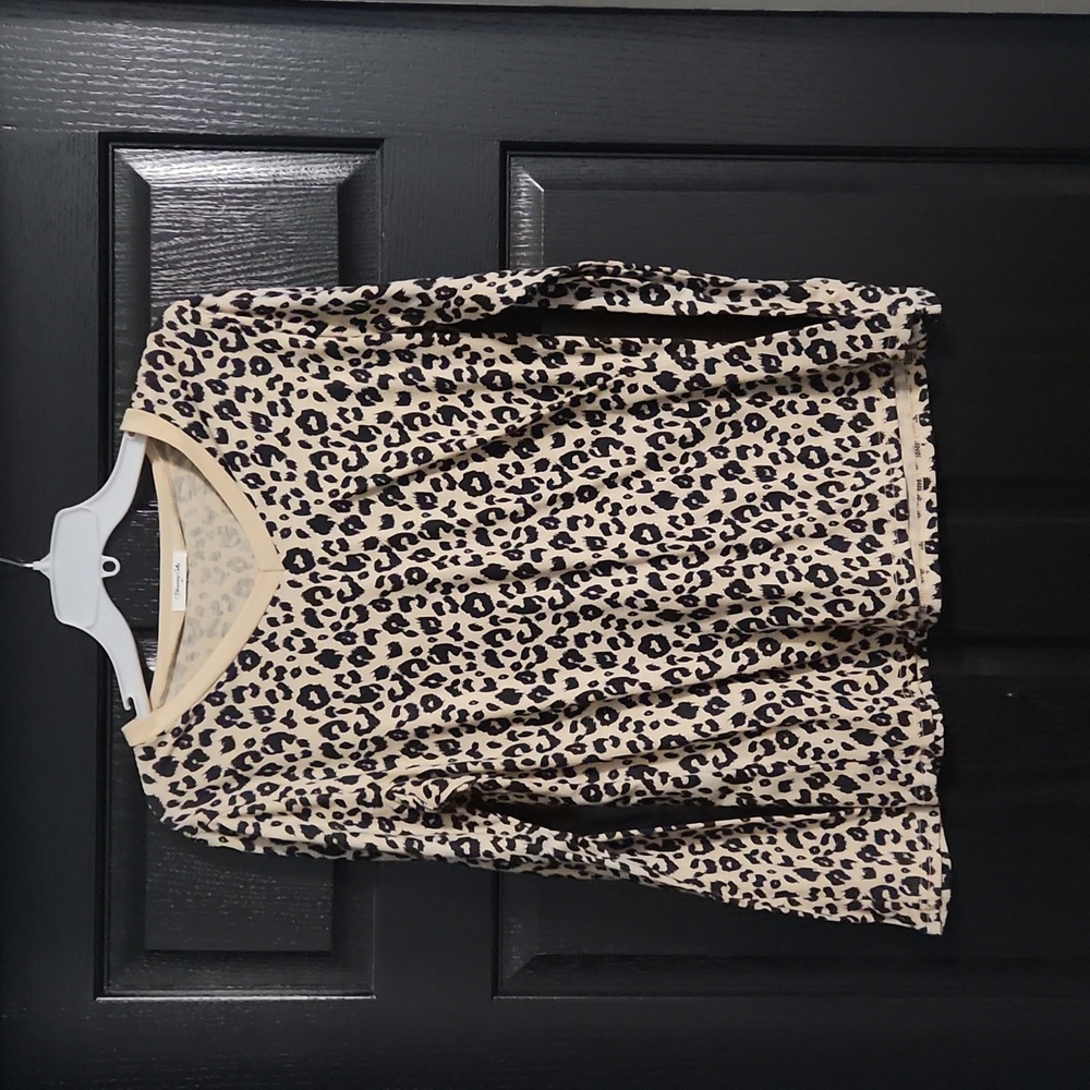 Women's shirt. size Medium. by Blooming Jelly. Leopard print.